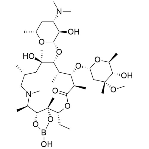 "Azithromycin Impurity 6 (Azithromycin 11,12-Hydrogenborate)"