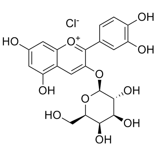 Cyanidin-3-O-Galactopyranoside Chloride (Idaein Chloride)