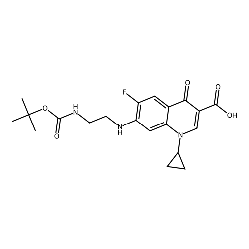 N-(tert-Butoxycarbonyl) Desethylene Ciprofloxacin