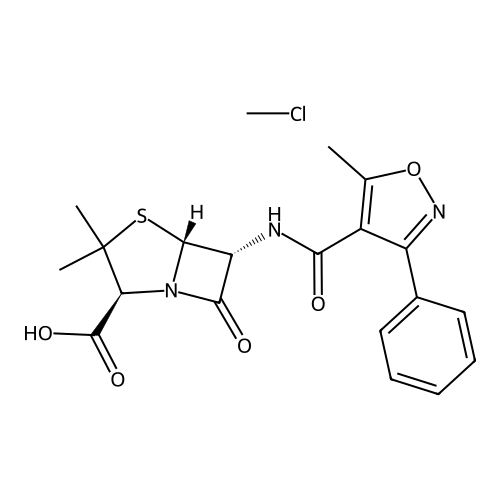 Cloxacillin chloro isomers