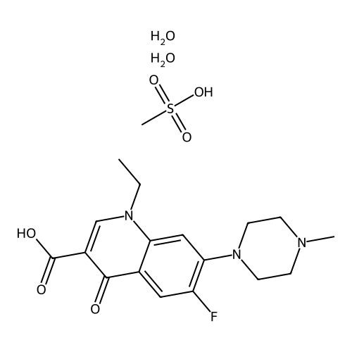Pefloxacin Mesylate Dihydrate