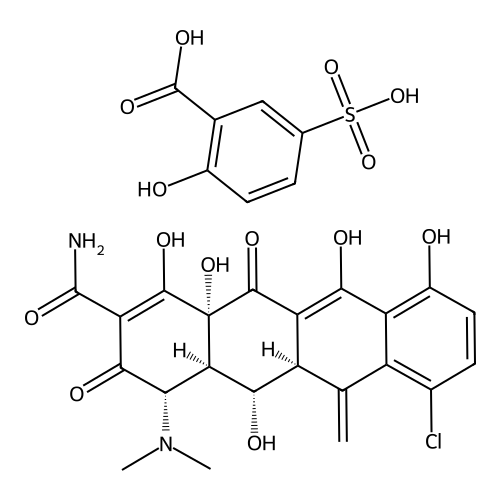 Meclocycline sulfosalicylate
