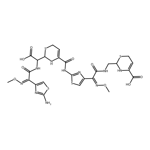 Ceftizoxime Open-ring decarboxylation Dimer Impurity 57