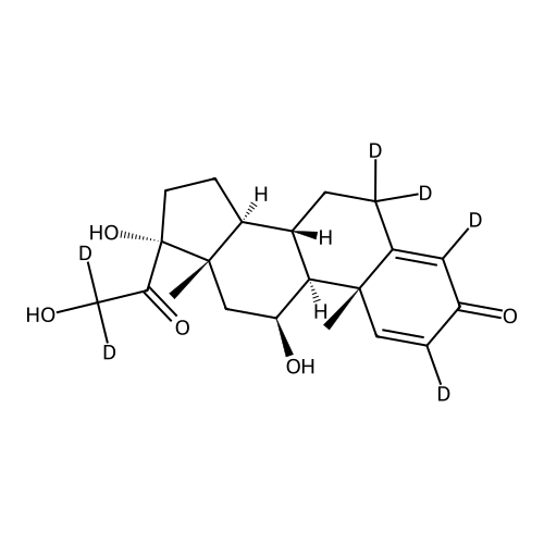 "1,4-Pregnadien-11beta,17alpha,21-triol-3,20-dione-2,4,6,6,21,21-d6"