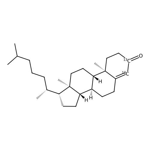 "4-Cholesten-3-one-3,4-13C2"