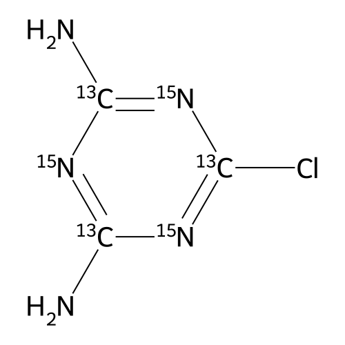 Desethyldesisopropylatrazine-13C3 15N3