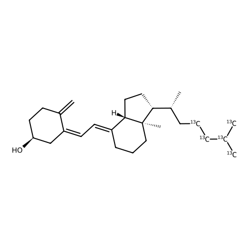"Vitamin D3-23,24,25,26,27-13C5"
