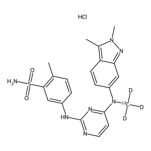 Pazopanib 13C D3 Hydrochloride