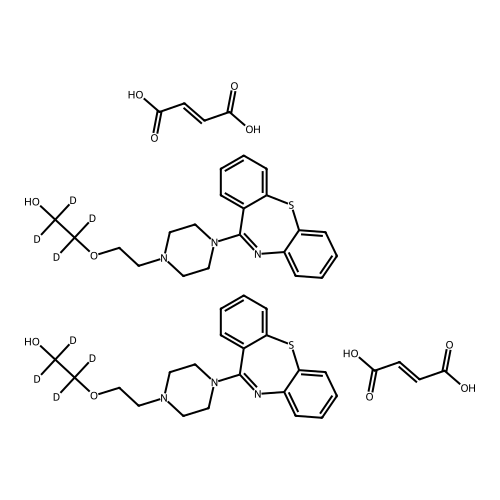 Quetiapine D4 (Ethoxy-d4) Hemifumarate
