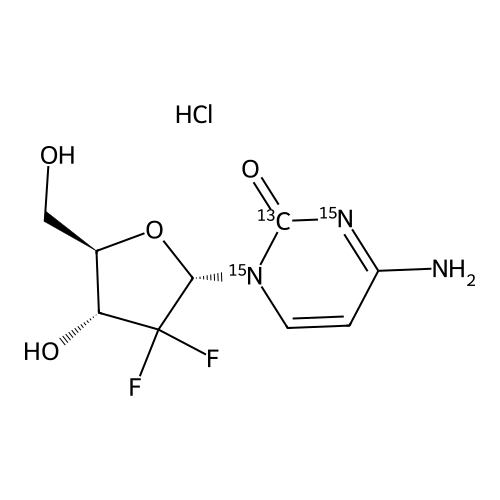"Gemcitabine 13C,15N2 Hydrochloride"
