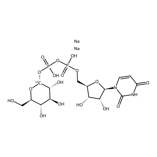 uridine diphosphate-?-D-glucose (disodium salt)[1-13C]