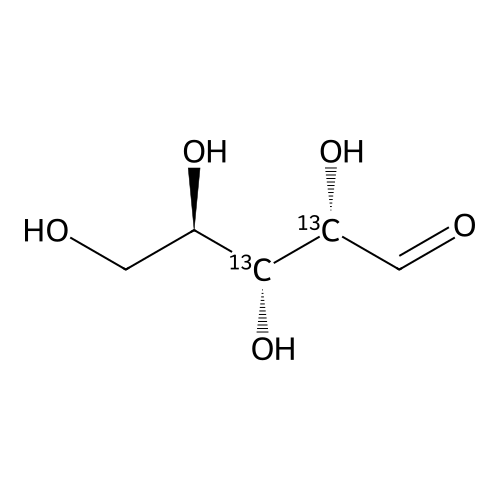"D-arabinose[2,3-13C2]"