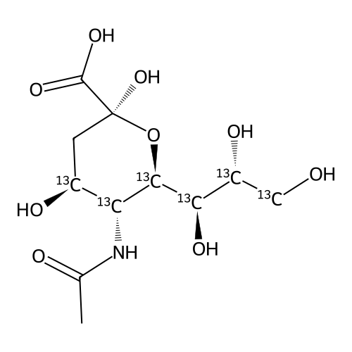 "N-acetyl-D-neuraminic acid[4,5,6,7,8,9-13C6]"