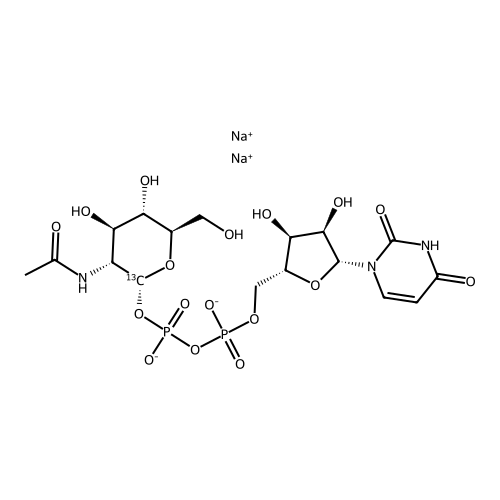 uridine diphosphate-?-N-acetyl-D-glucosamine (disodium salt)[1-13C]
