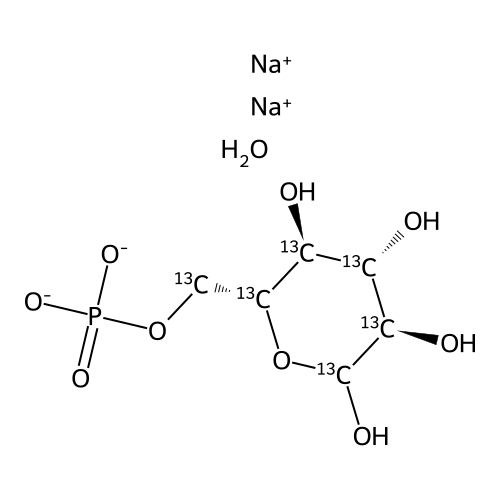 "D-glucose 6-phosphate (disodium salt, hydrate)[UL-13C6]"