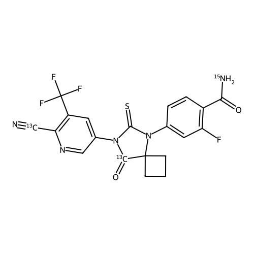 N-Desmethyl apalutamide-13C2 15N
