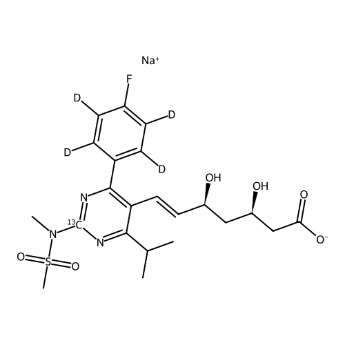 "13C,D4 Rosuvastatin sodium salt"