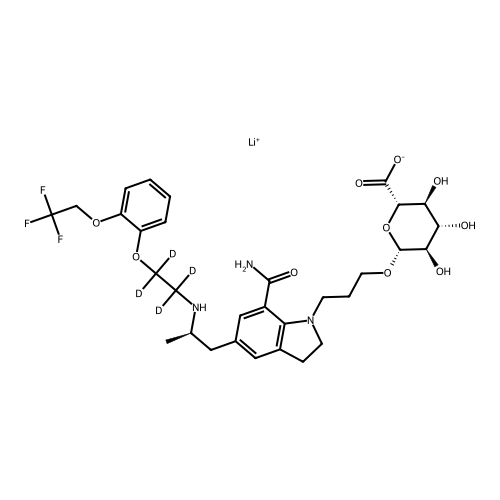 Silodosin-D4 Glucuronide Lithium Salt
