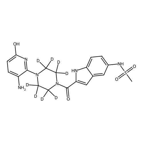 6’-Hydroxy N-Desisopropyl Delavirdine-d8