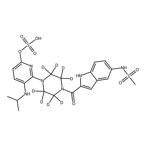 6’-Hydroxy Delavirdine O-Sulfate-d8