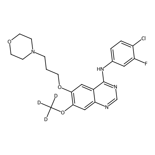3-Deschloro-4-desfluoro-4-chloro-3-fluoro Gefitinib-d3