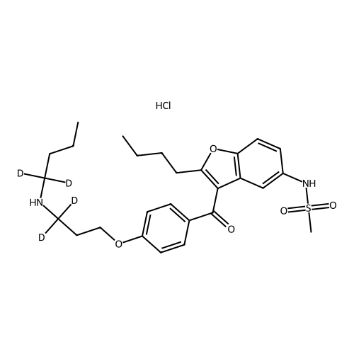 Desbutyl Dronedarone-d4 Hydrochloride