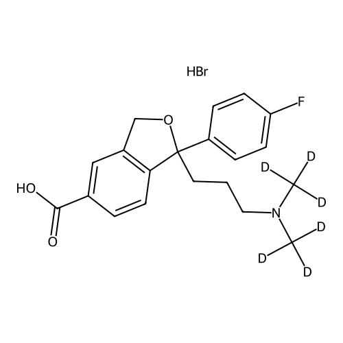 Citalopram Carboxylic Acid Hydrobromide-d6 (Impurity)
