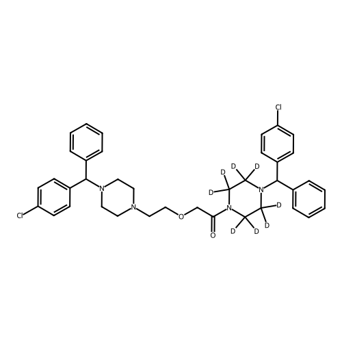 Cetirizine 1-[(4-Chlorophenyl)phenylmethyl]piperazine Amide-d8