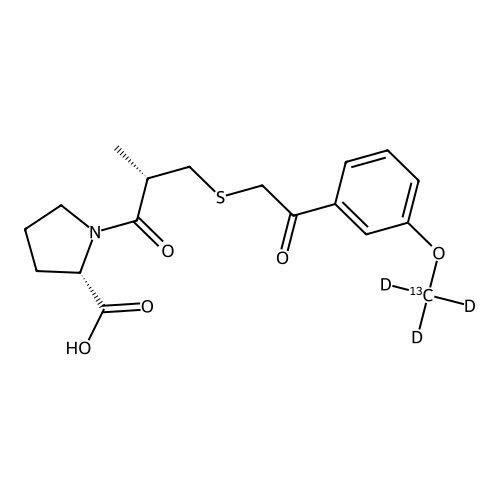 S-(3-Acetylanisole-d3) Captopril-13CD3
