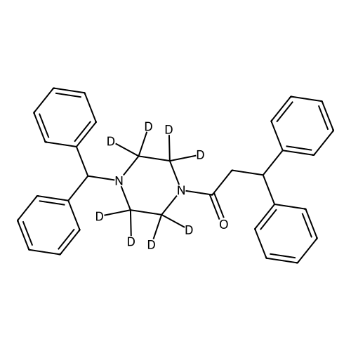 "1-[4-(Diphenylmethyl)-1-piperazinyl]-3,3-diphenyl-1-propanone-d8"