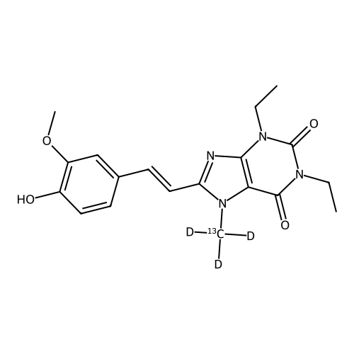 "4-Desmethyl Istradefylline-d3,13C"