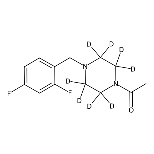 "1-Acetyl-4-(2,4-difluorobenzyl)piperazine-d8"
