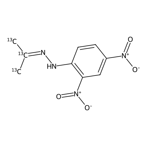 "Acetone 2,4-Dinitrophenylhydrazone-13C3"