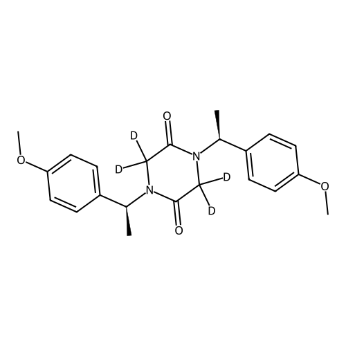 "1,4-Bis[(1S)-1-(4-methoxyphenyl)ethyl]-2,5-piperazinedione D4"