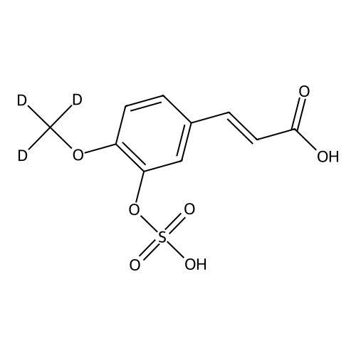 Isoferulic Acid-d3 3-O-Sulfate Disodium Salt