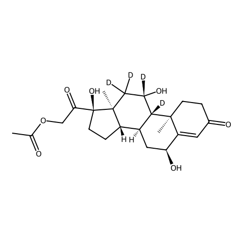 21-O-Acetyl 6?-Hydroxy Cortisol-d4