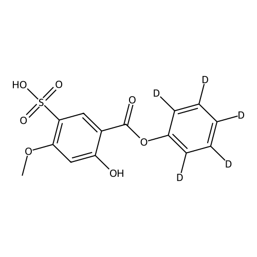 Phenyl 2-Hydroxy-4-methoxy-5-sulfobenzoate-d5