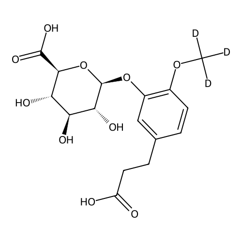 Dihydro Isoferulic Acid-d3 3-O-?-D-Glucuronide