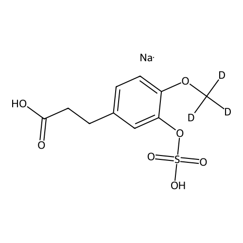 Dihydro Isoferulic Acid-d3 3-O-Sulfate Sodium Salt