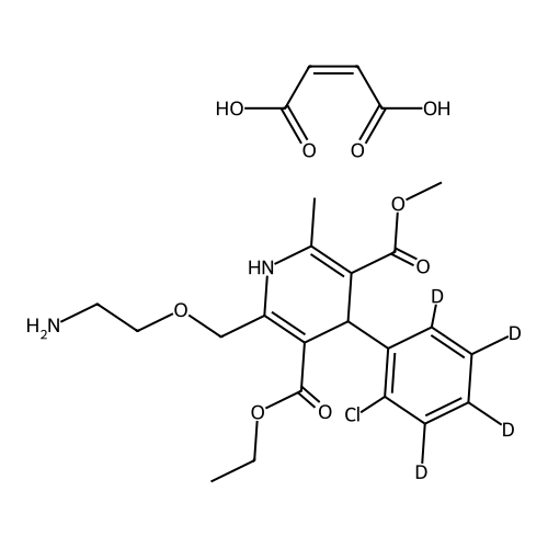 Amlodipine-d4 Maleic Acid Salt (2-Chlorophenyl-d4)