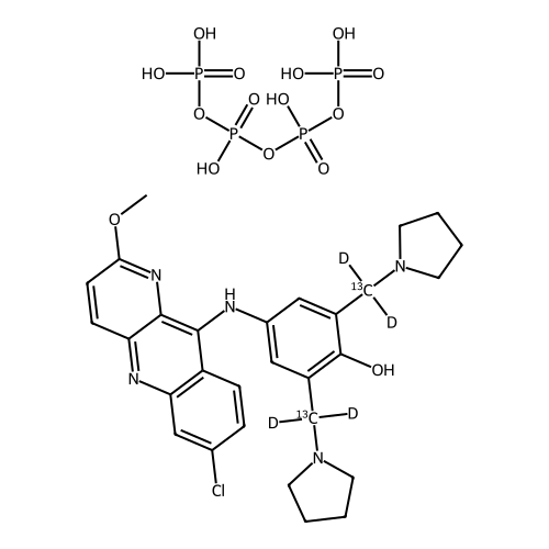 "Pyronaridine-13C2 , d4 Tetraphosphate Salt"
