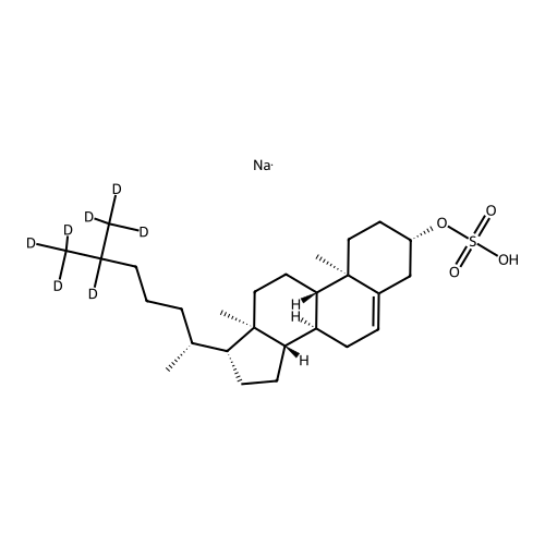 "Sodium Cholesterol-25,26,26,26,27,27,27-d7 Sulfate"