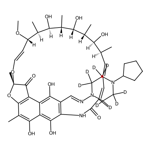 25-Desacetyl Rifapentin-d8