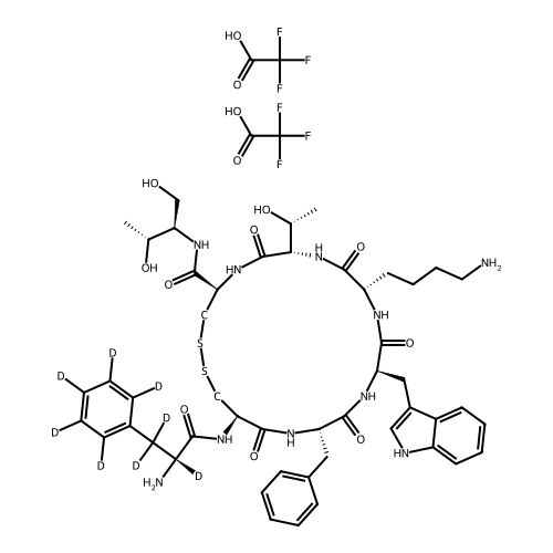Octreotide-phenylalanine-d8 di-Trifluoroacetic Acid Salt