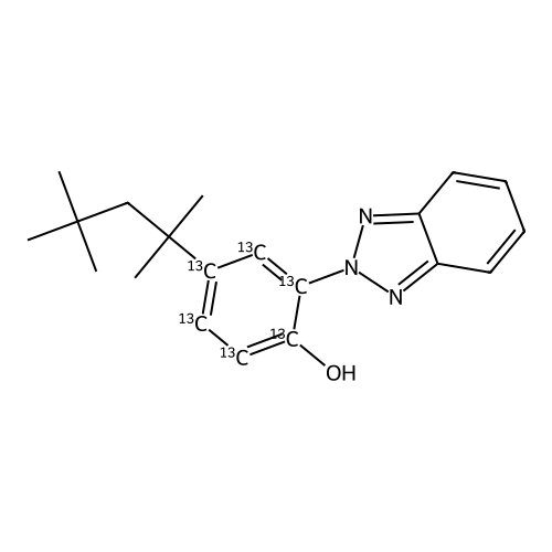 2-Benzotriazolyl-4-tert-octylphenol-13C6