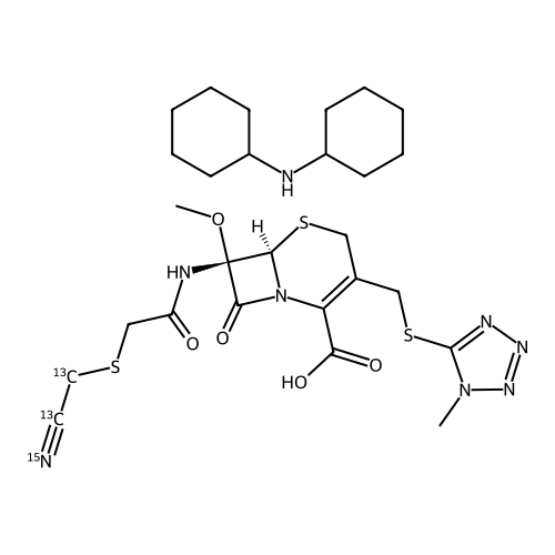 "Cefmetazole-13C2, 15N Dicyclohexylamine Salt"