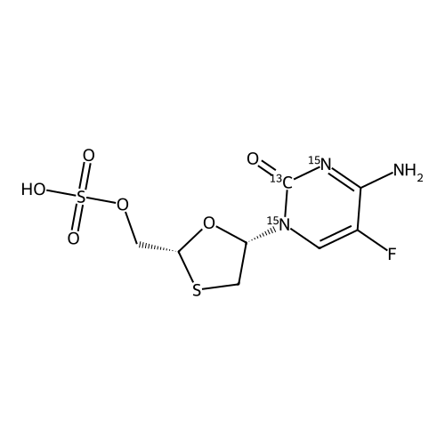 "Emtricitabine 5-O-Sulfate-13C,15N2"