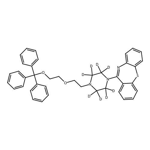 O-Triphenylmethoxy Quetiapine-D8