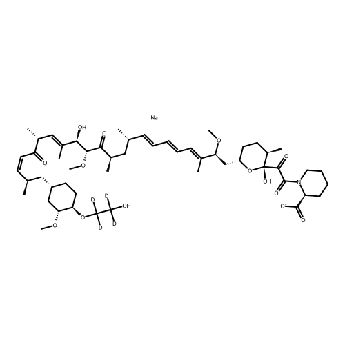 (19E/Z)-seco-[4-O-[2-Hydroxy(ethyl)-d4]] Rapamycin Sodium Salt