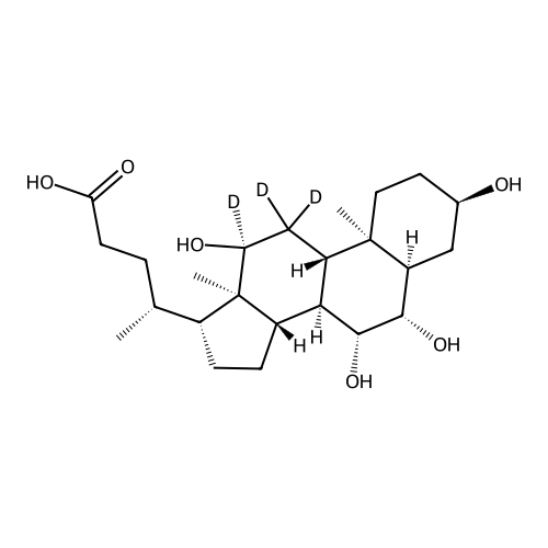 "3?,6?,7?,12?-Tetrahydroxy-5?-cholanoic Acid-d3"